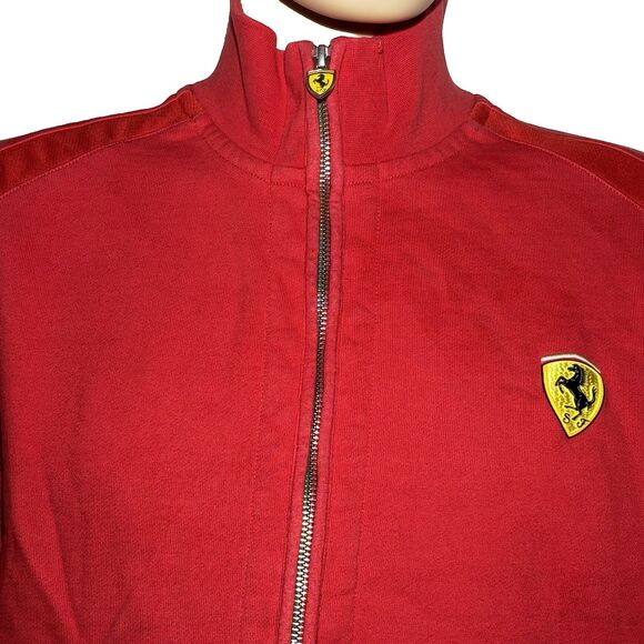 Ferrari Puma Scuderia Red Track Jacket Men’s XL Full Zip F1 Racing Logo EUC - Picture 2 of 13